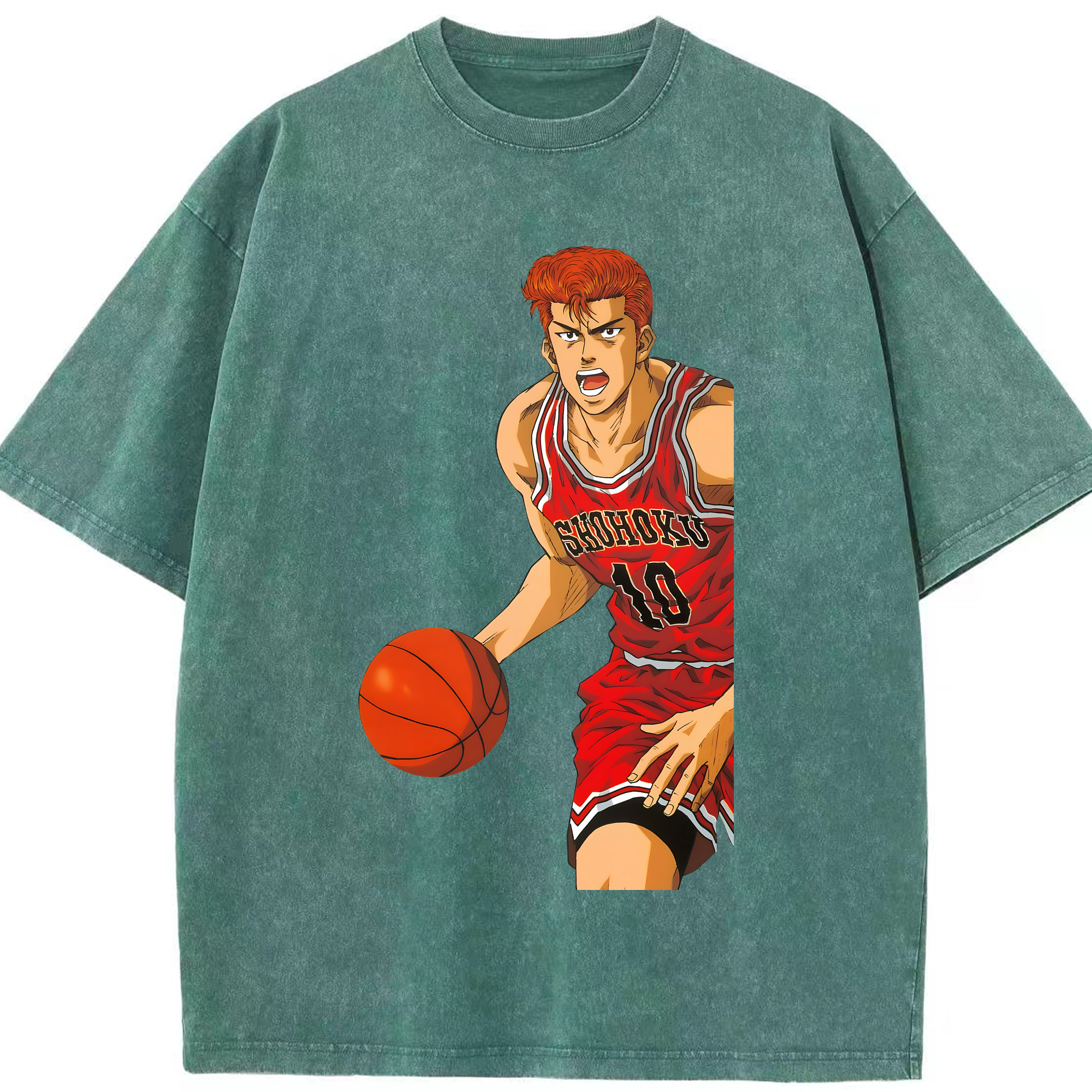 （画像用） SLAM DUNK／スラムダンク 綿100% ヴィンテージ風 半袖Tシャツ（フロントプリント）